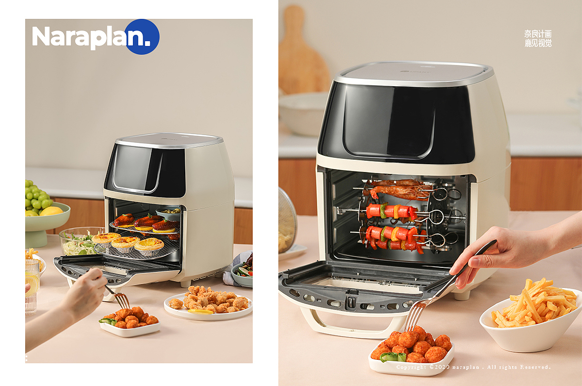 UPAN空气炸锅 奈良计画下的厨房光影艺术